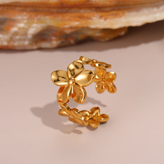 Blossom Glow Adjustable Ring